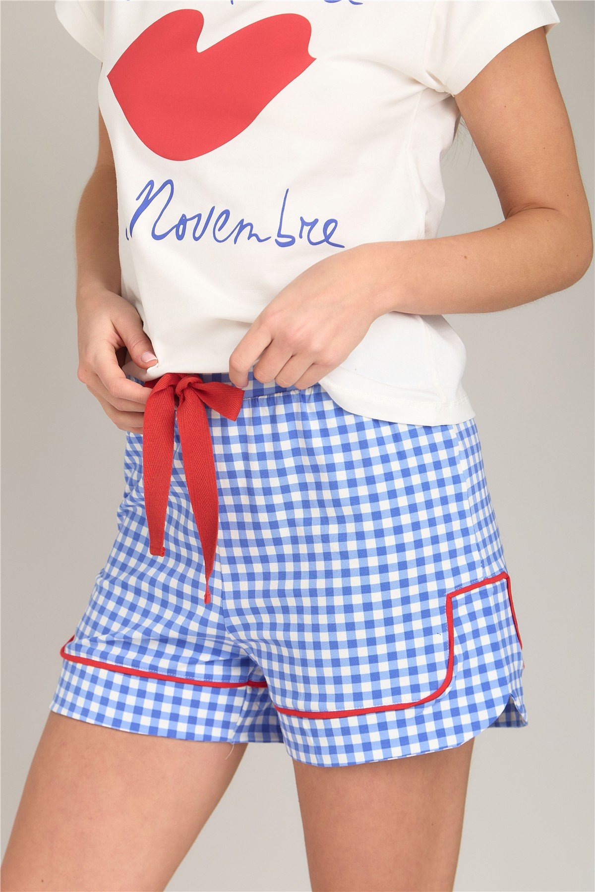 GLORIA ÖRME KISA KOL TSHIRT SORT SET