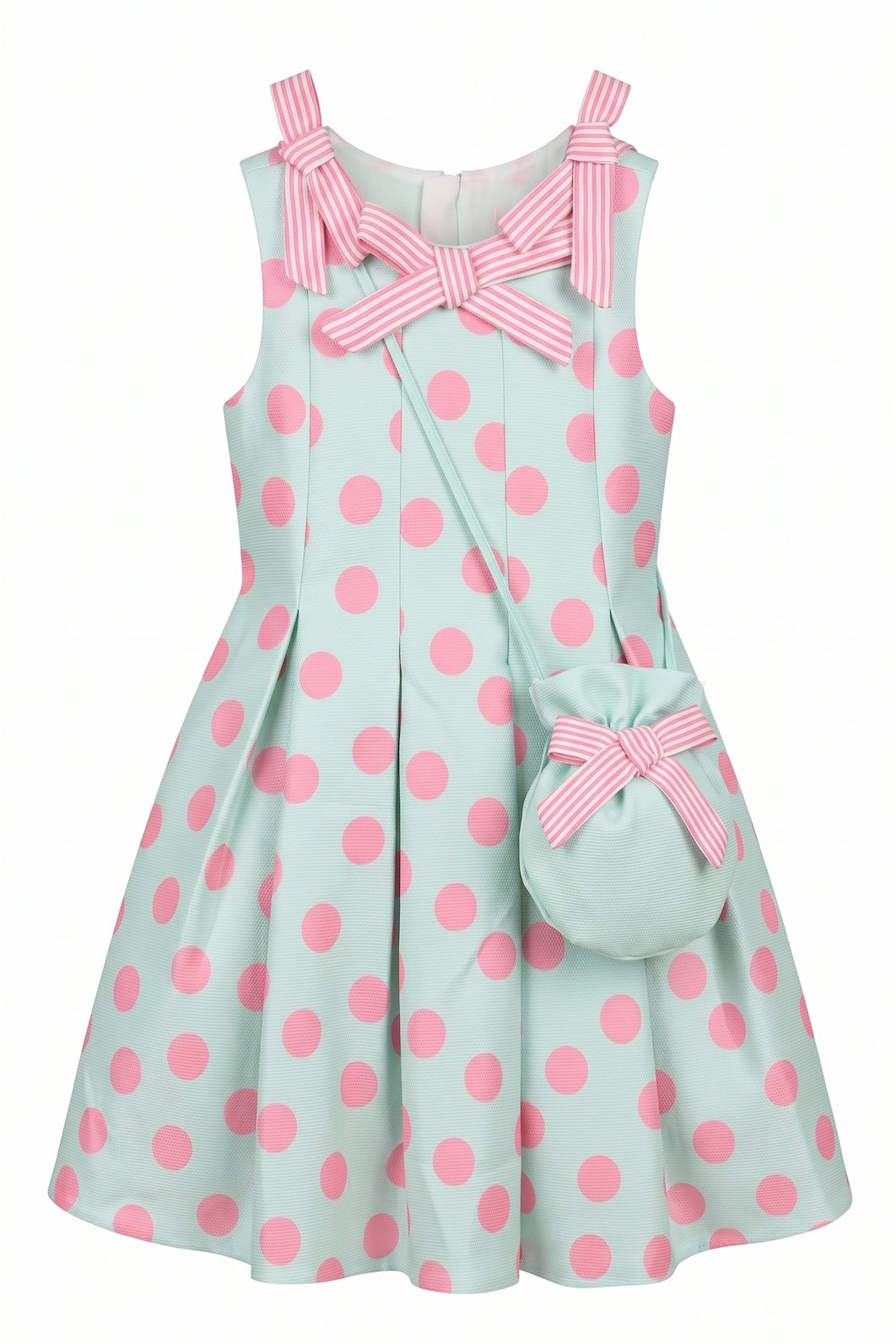 Minty Dot Elbise