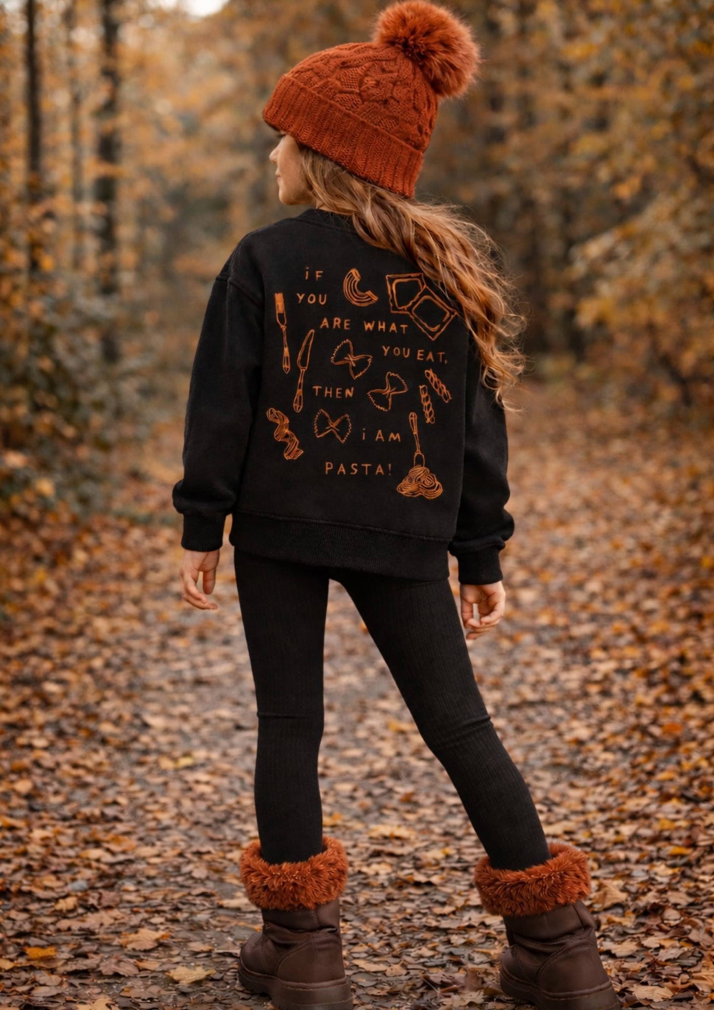 Siyah Pasta Sweatshirt