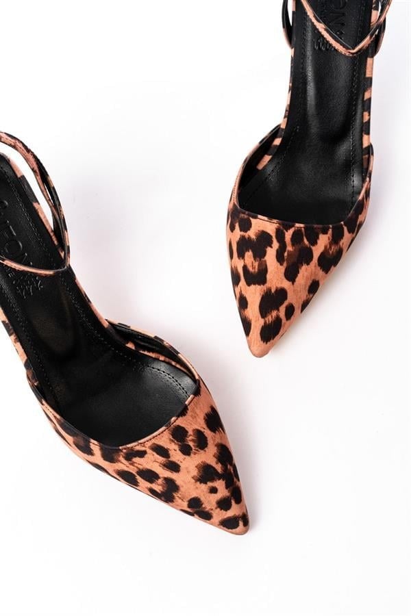ST-004 Leopar Günlük 7 Cm Topuklu Bayan Ayakkabı
