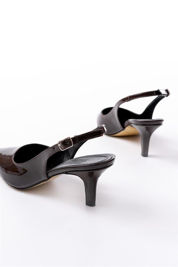ST-1152 Bebe Mavi Rugan Günlük 7 Cm Topuklu Kadın Ayakkabı