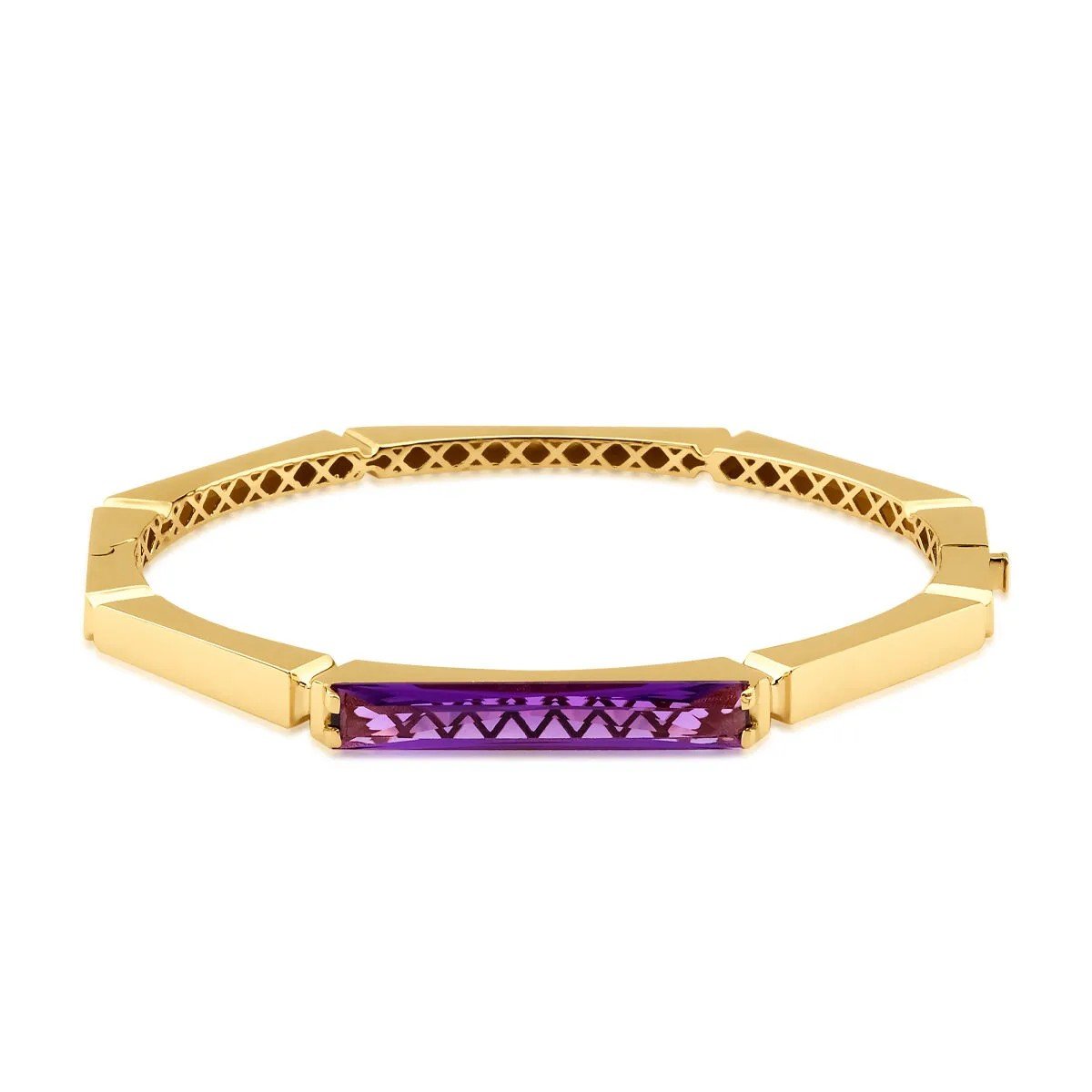 Regold Mor Baget Taşlı Kelepçe