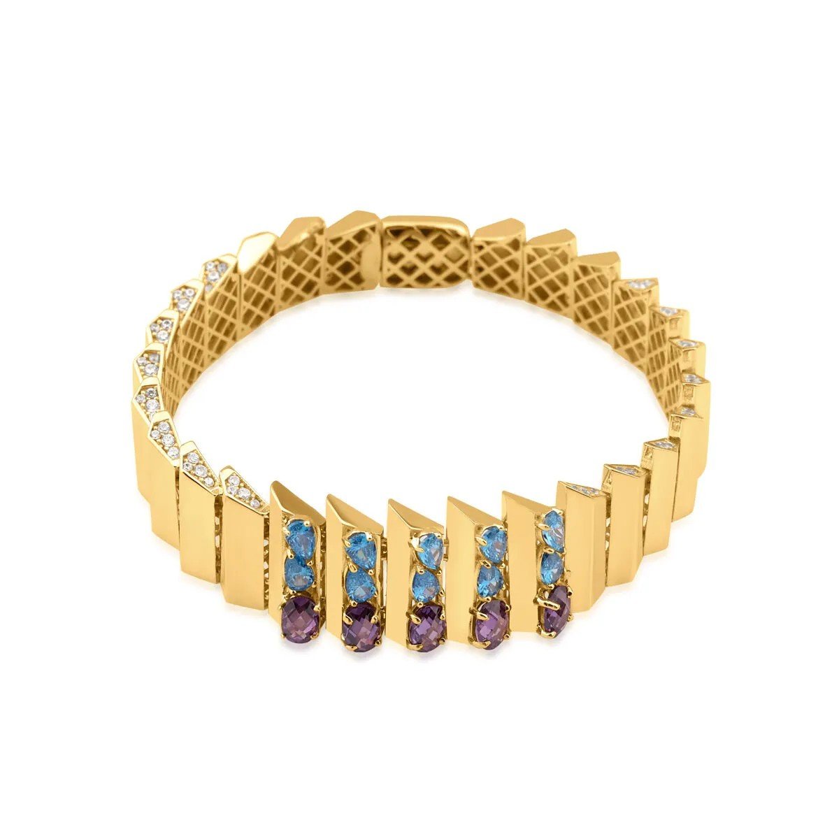 Regold Renkli Taşlı 4'lü Set