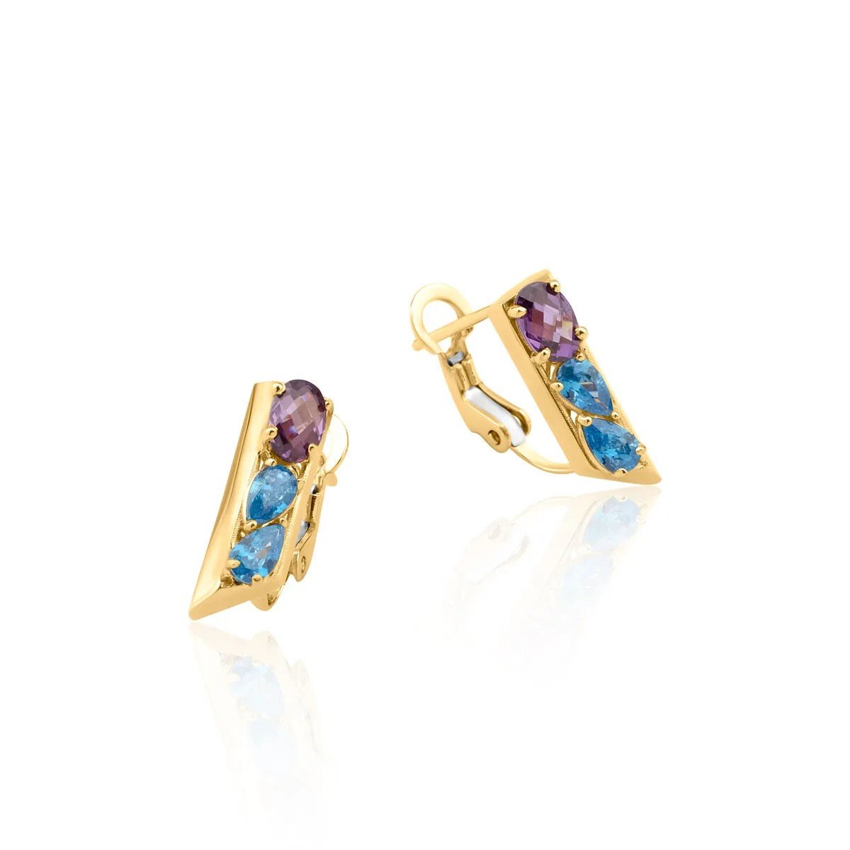 Regold Renkli Taşlı 4'lü Set