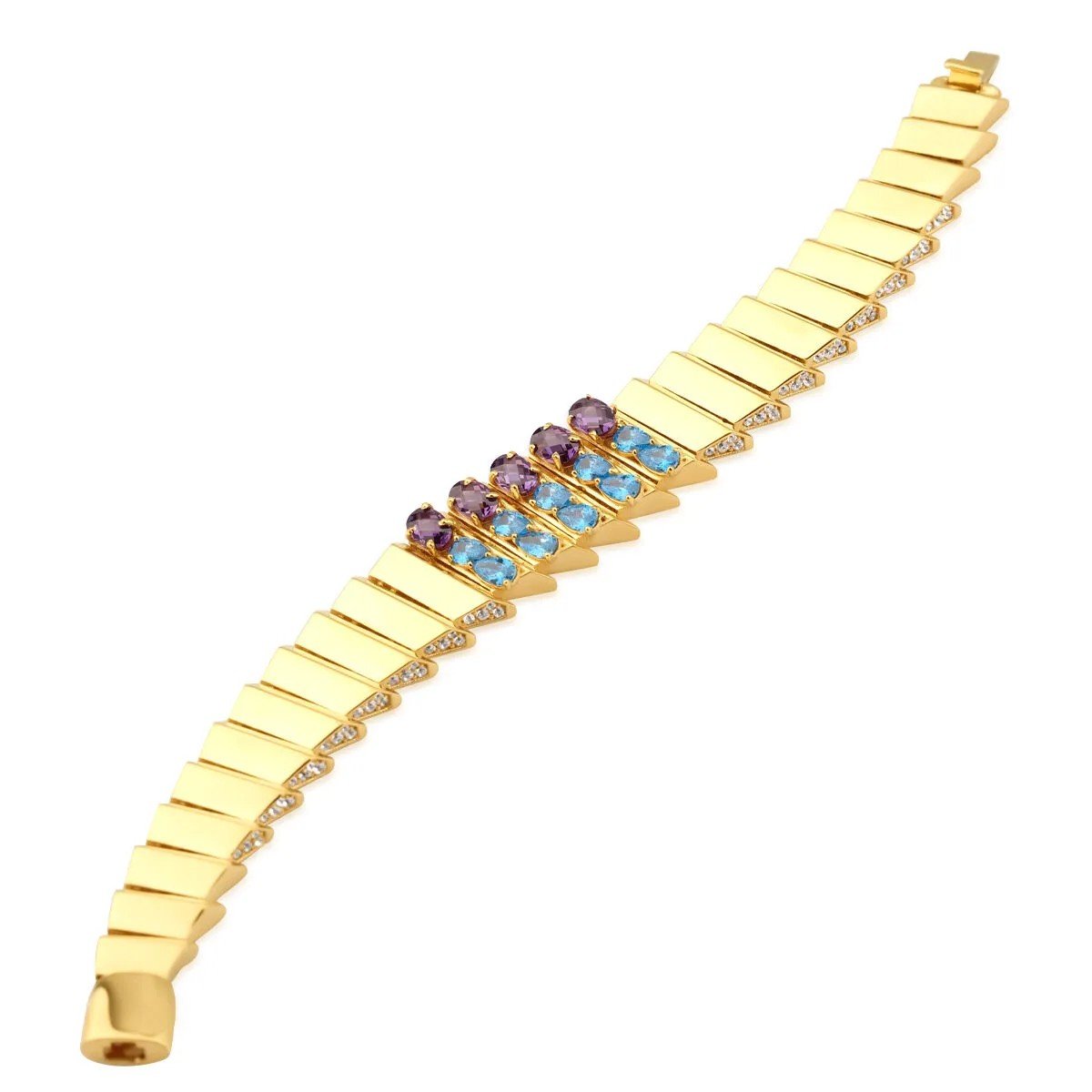 Regold Renkli Taşlı 4'lü Set