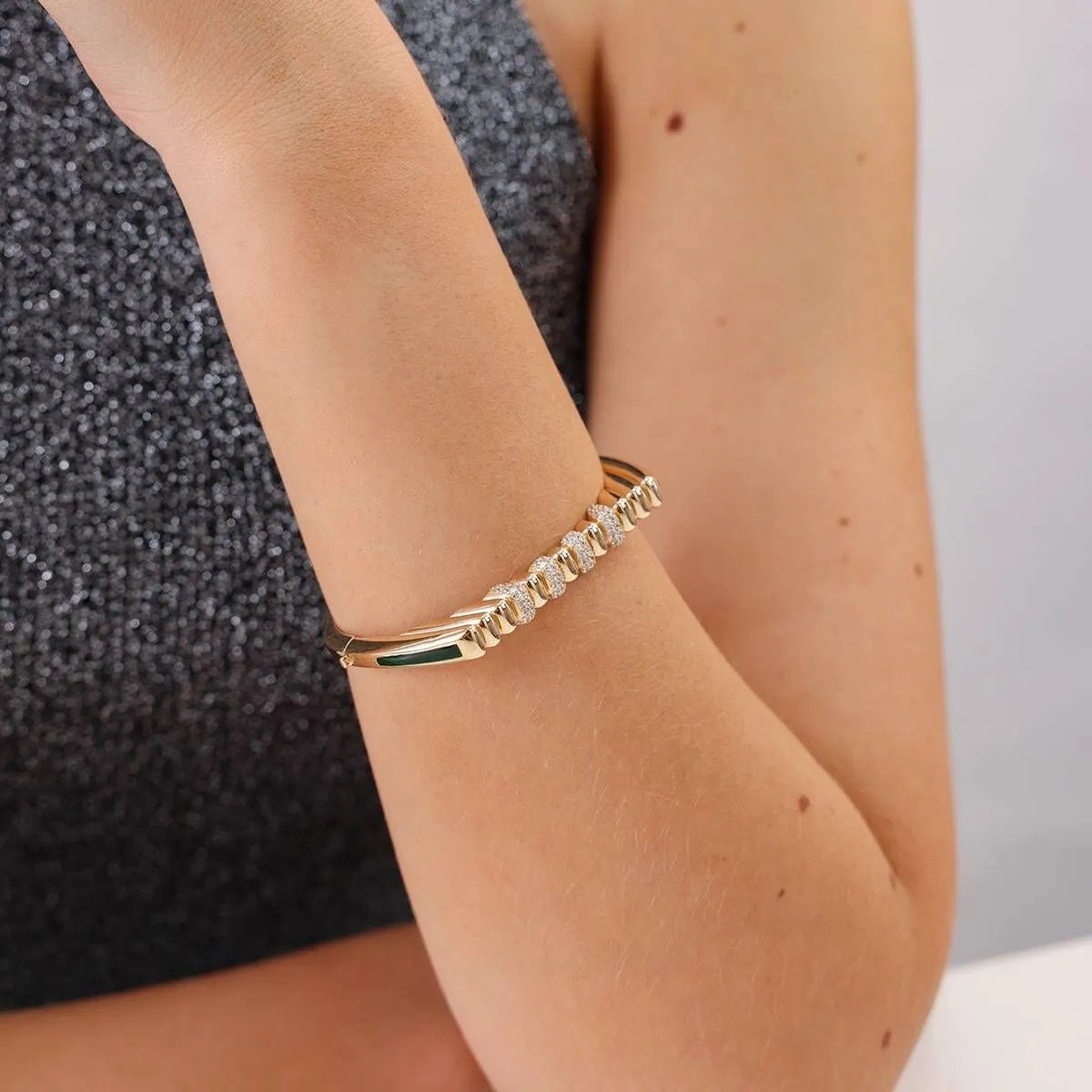 Regold Siyah Mineli Kelepçe