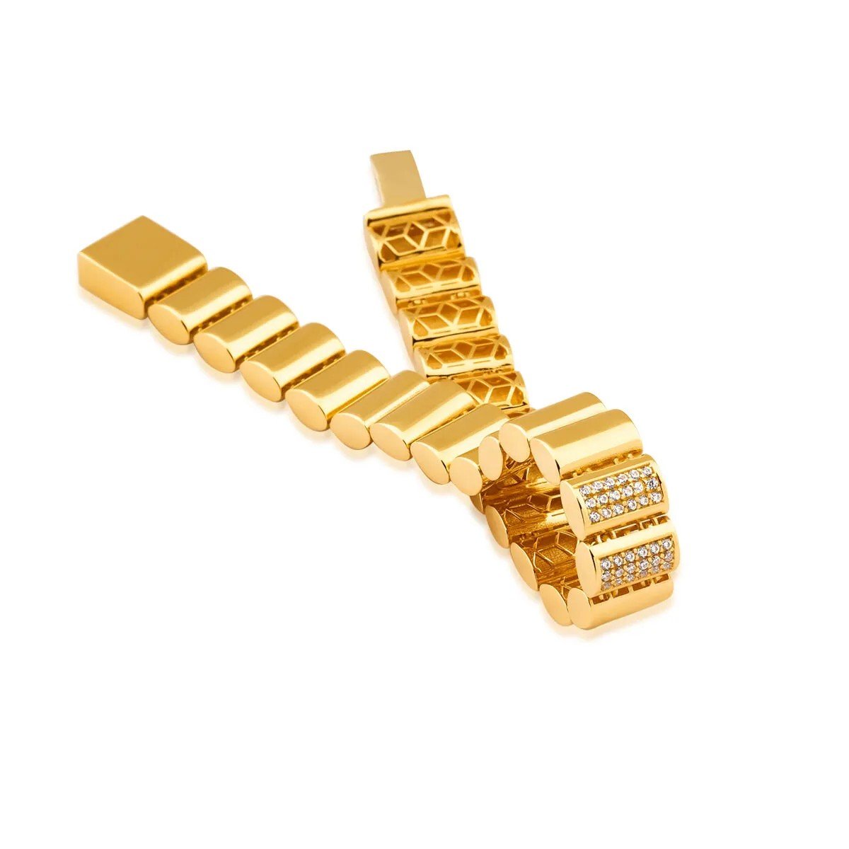 Regold Taş Detaylı Silindir 4'lü Set