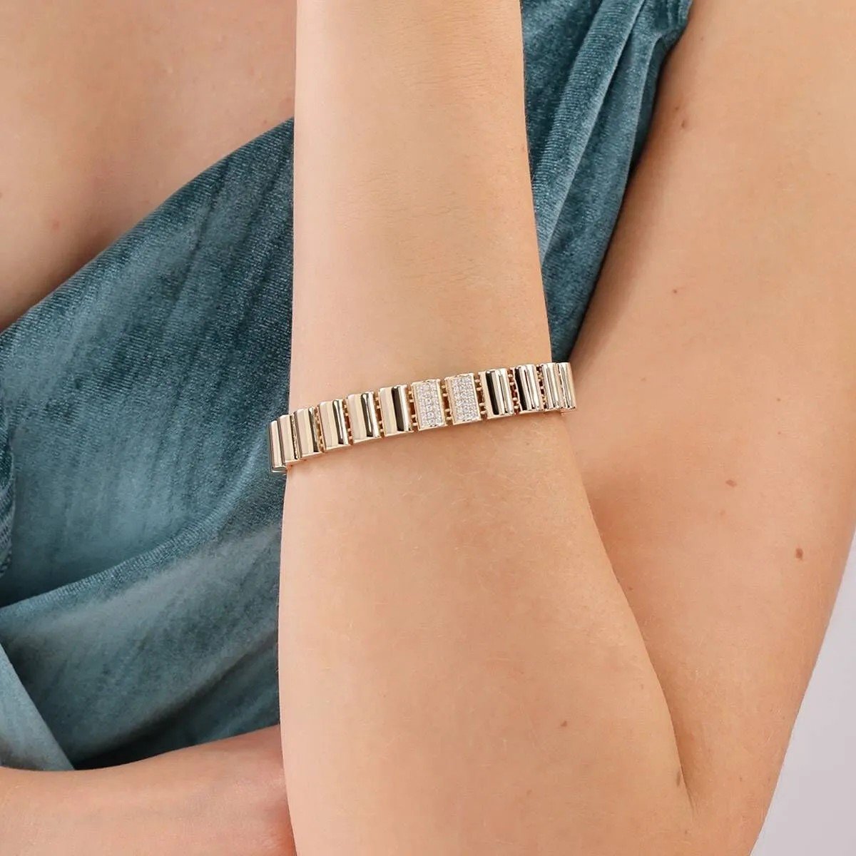 Regold Taş Detaylı Silindir 4'lü Set