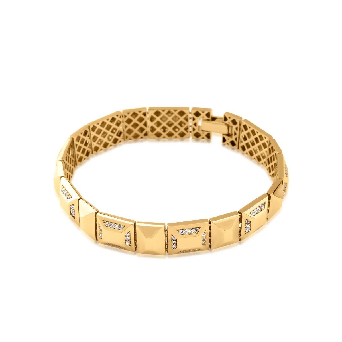 Regold Taşlı Piramit Bileklik