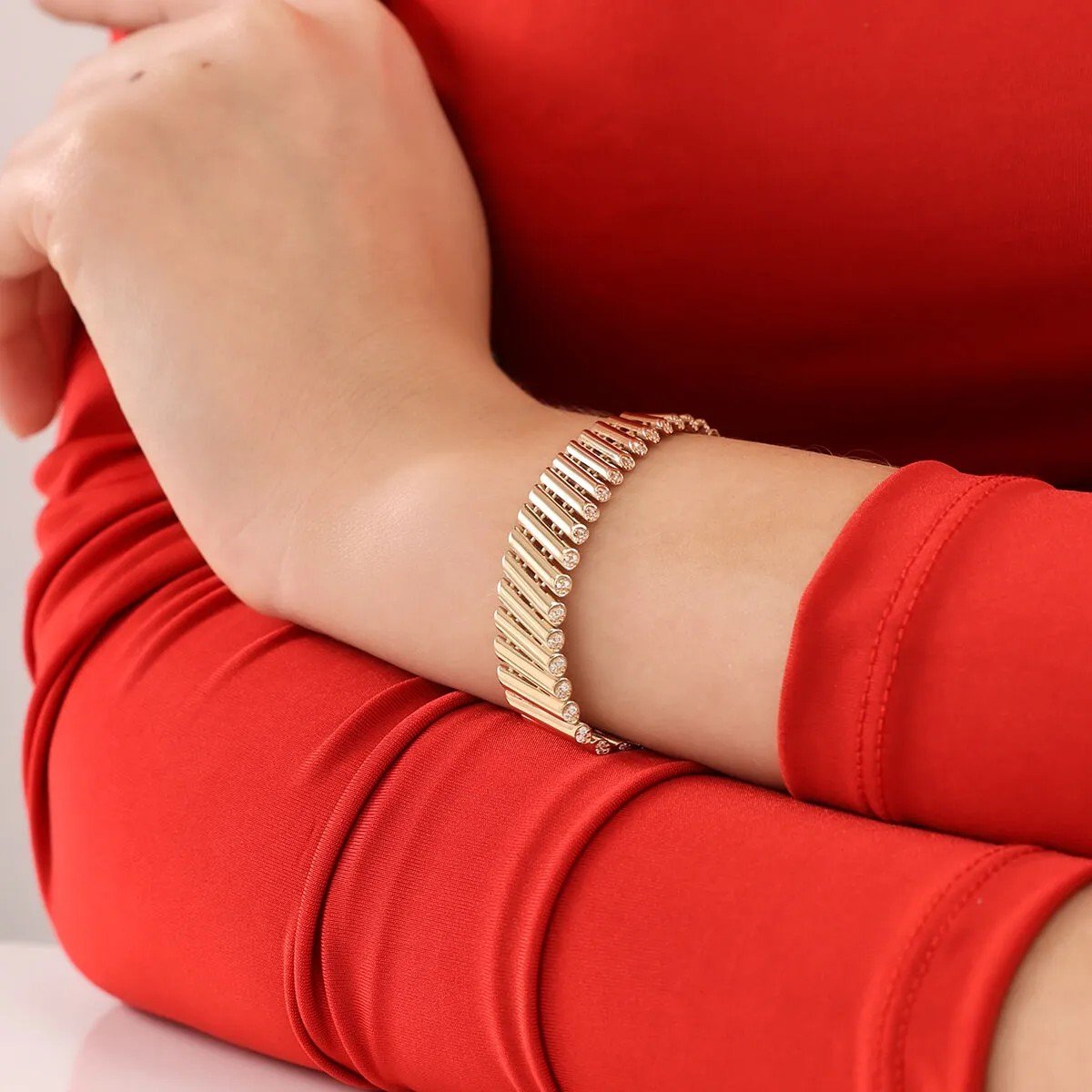 Regold Taşlı Silindir 4'lü Set