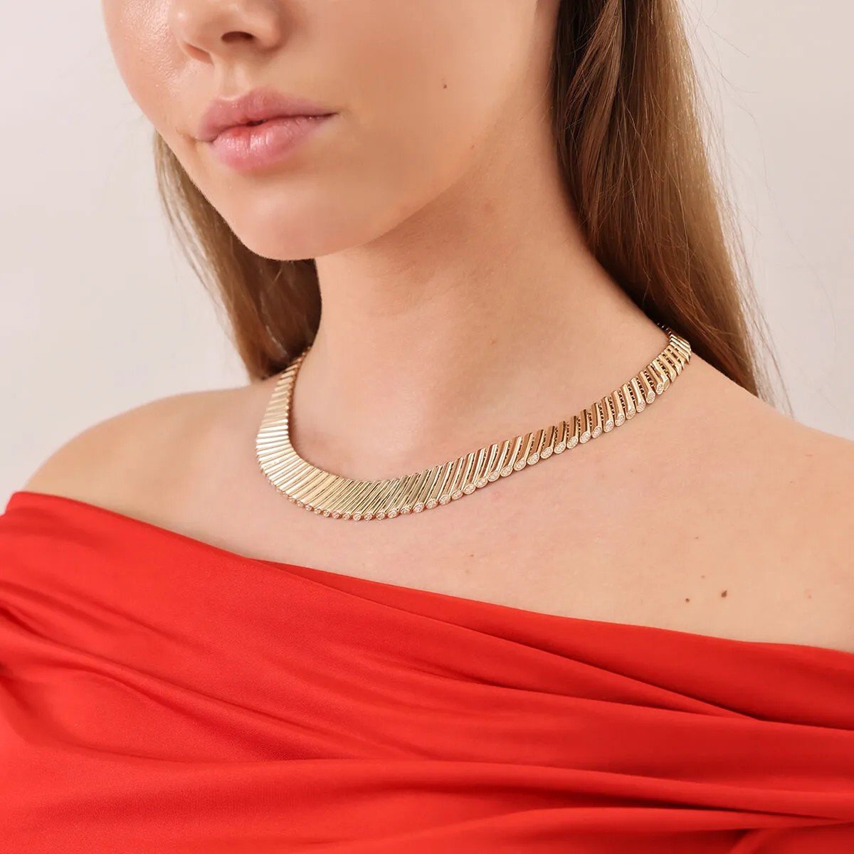 Regold Taşlı Silindir 4'lü Set