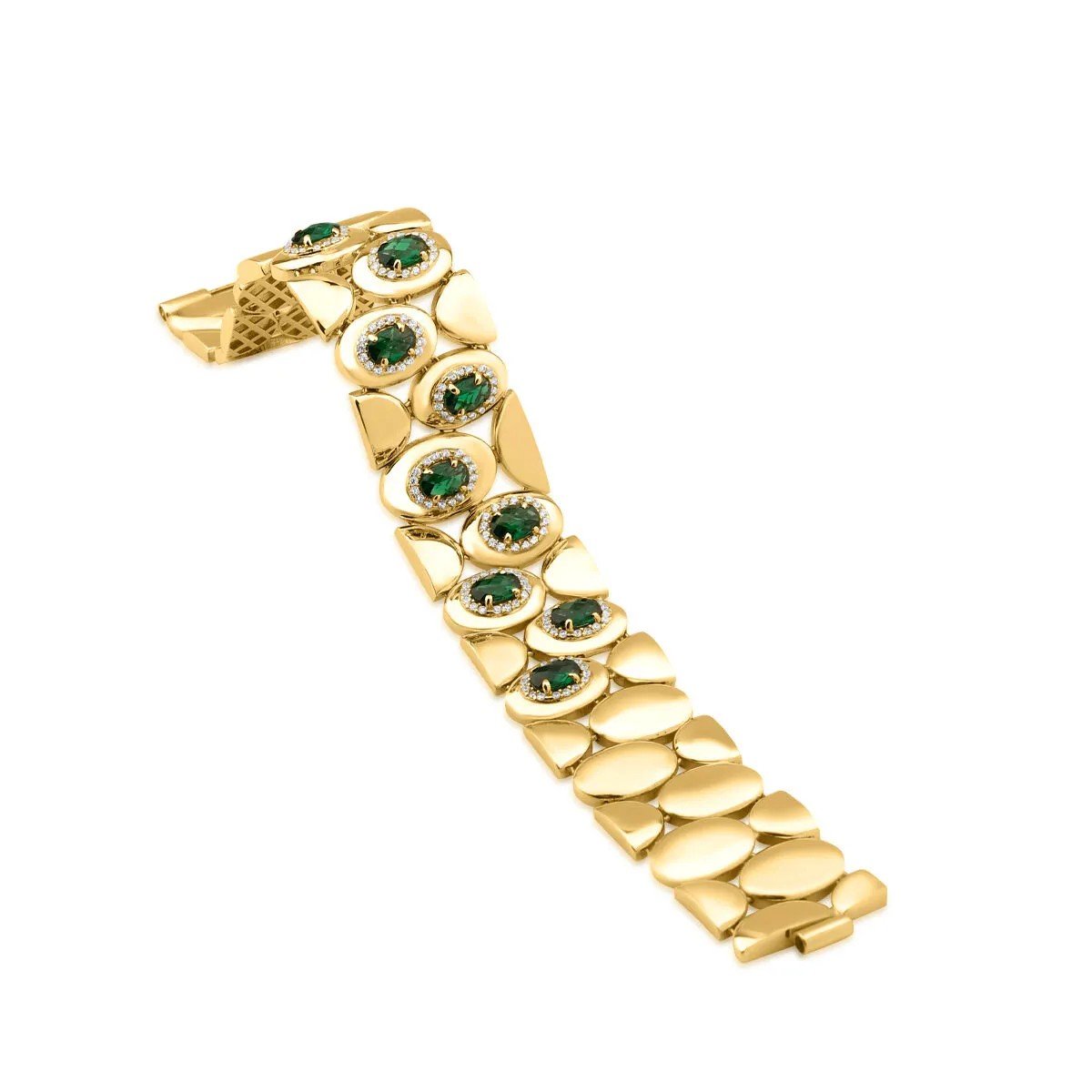 Regold Taşlı Yeşil 4'lü Set