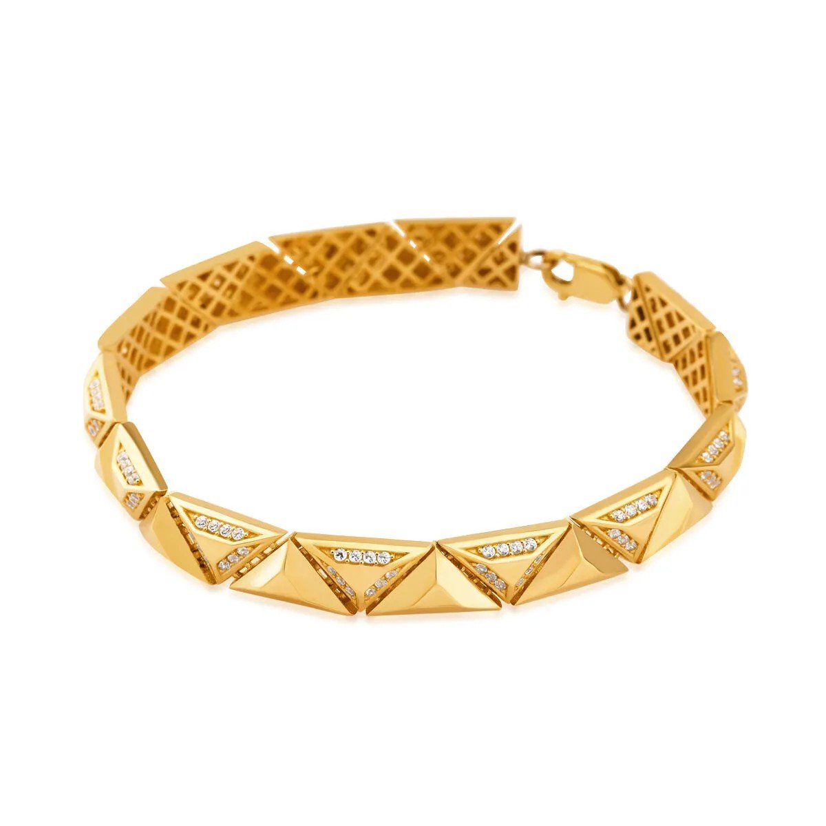 Regold Üçgen Taşlı Bileklik