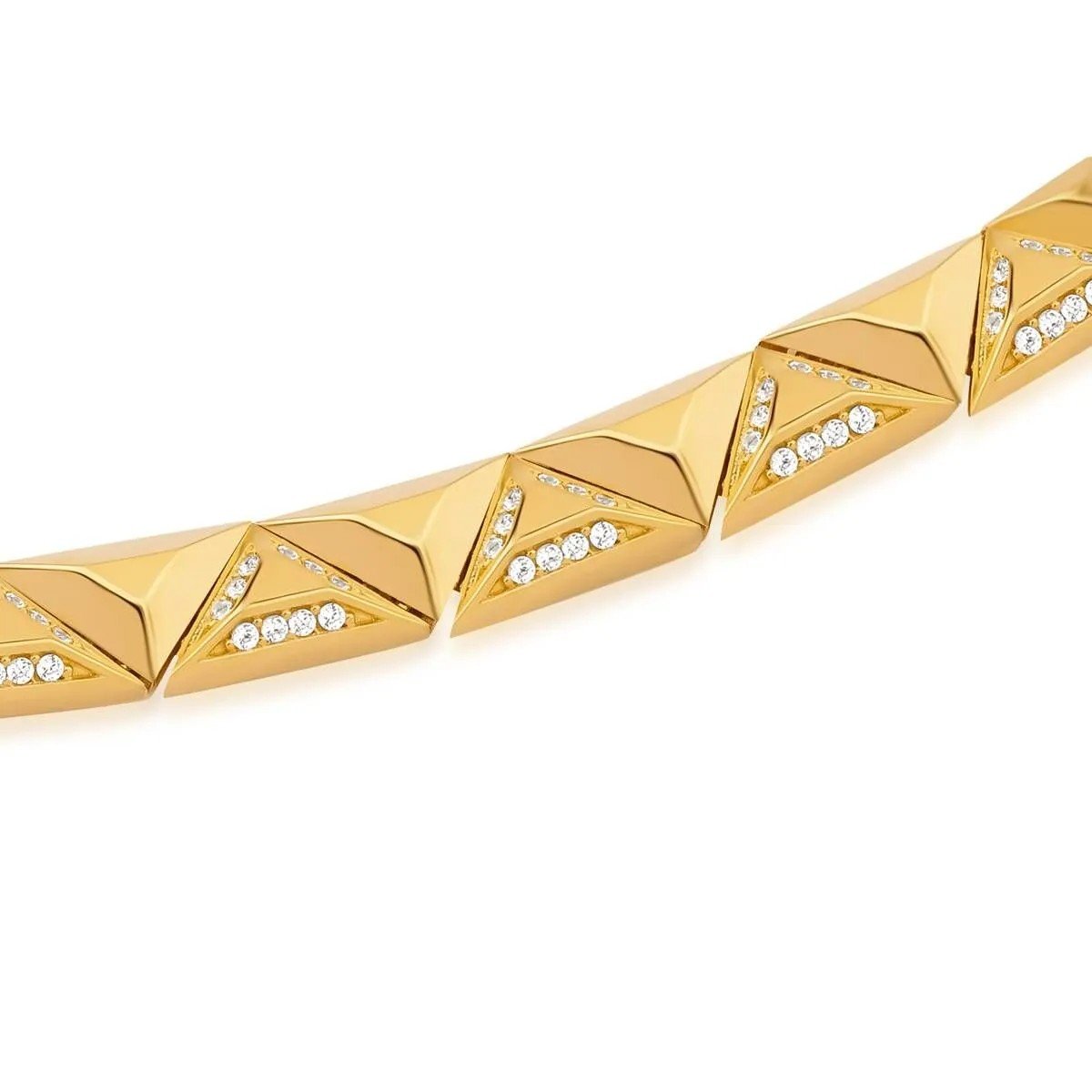 Regold Üçgen Taşlı Bileklik