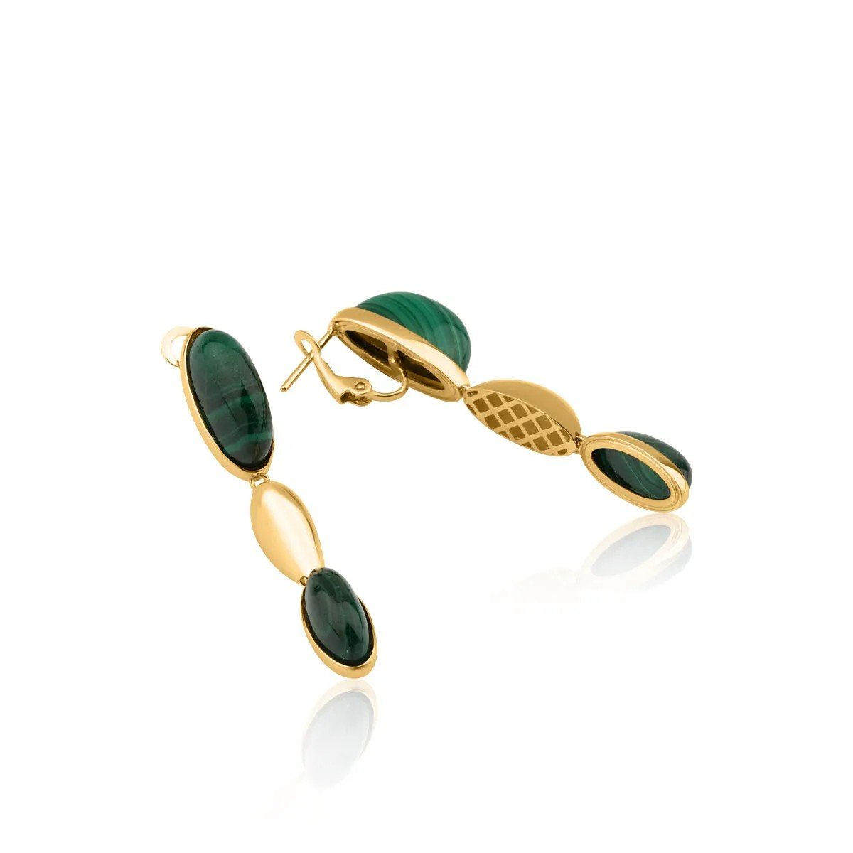 Regold Yeşil Taşlı 4'lü Set