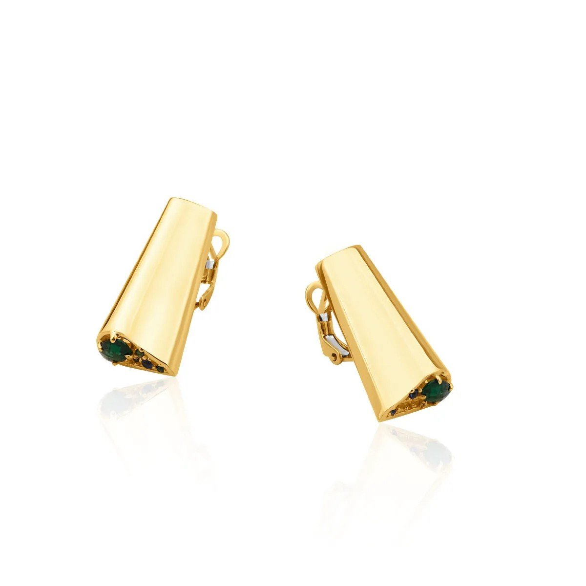 Regold Yeşil Taşlı 4'lü Set