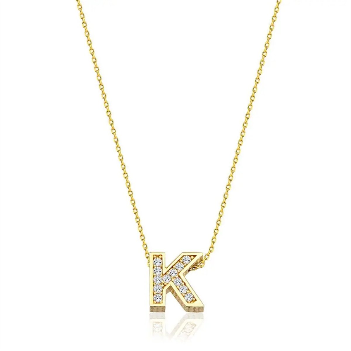 Taşlı Harf Kolye