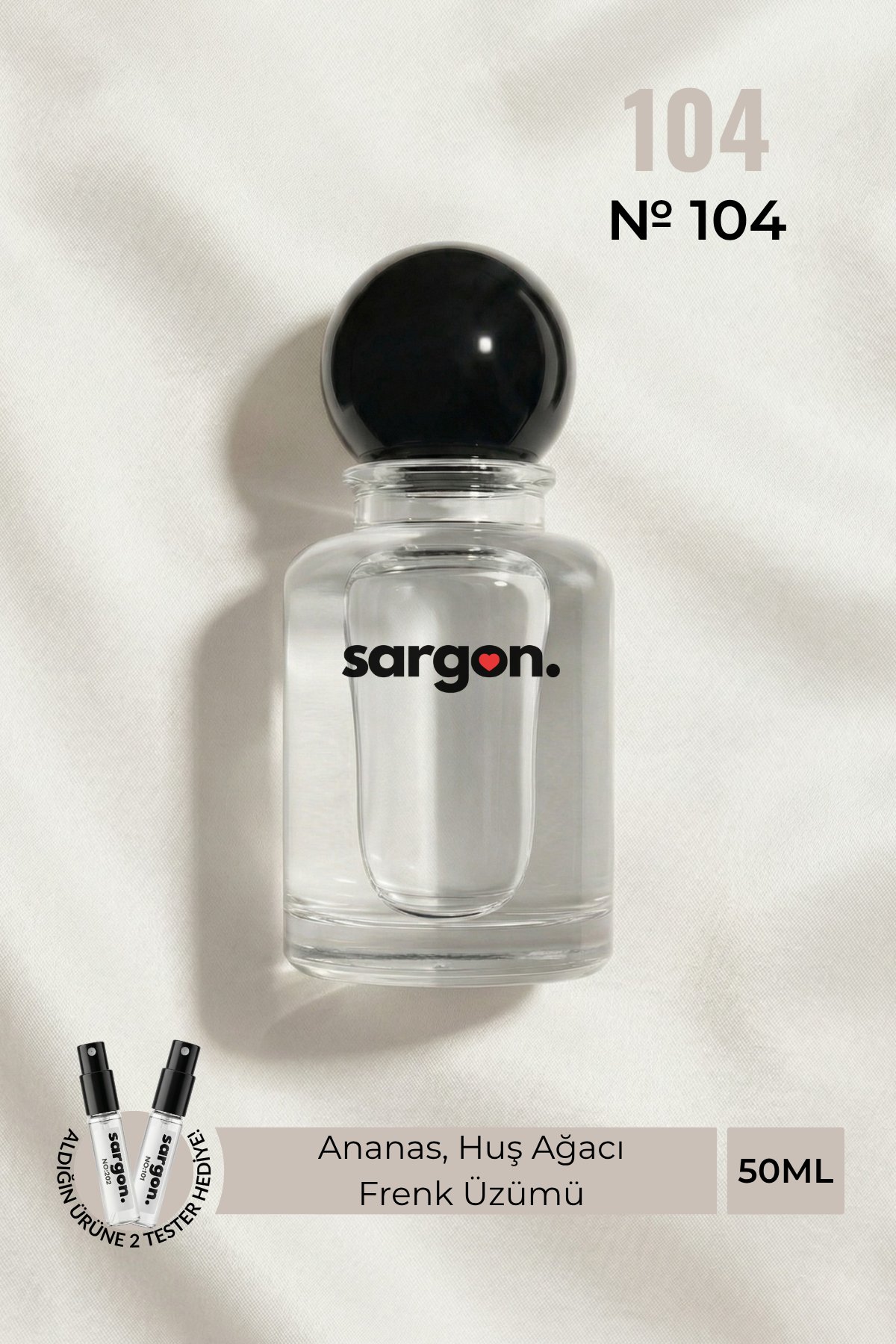 Sargon No:104 Erkek Parfüm 50 ml EDP | Meyveli & Şipre