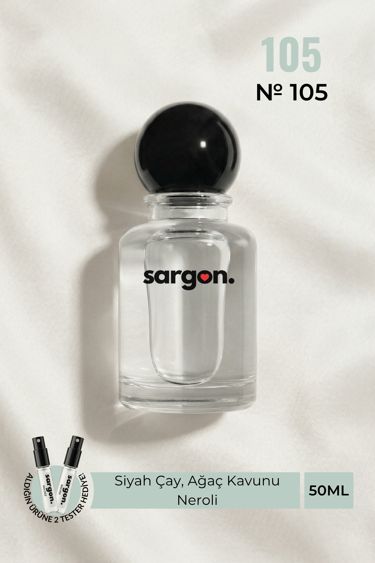 Sargon No:105 Erkek Parfüm 50 ml EDP | Narenciye & Aromatik
