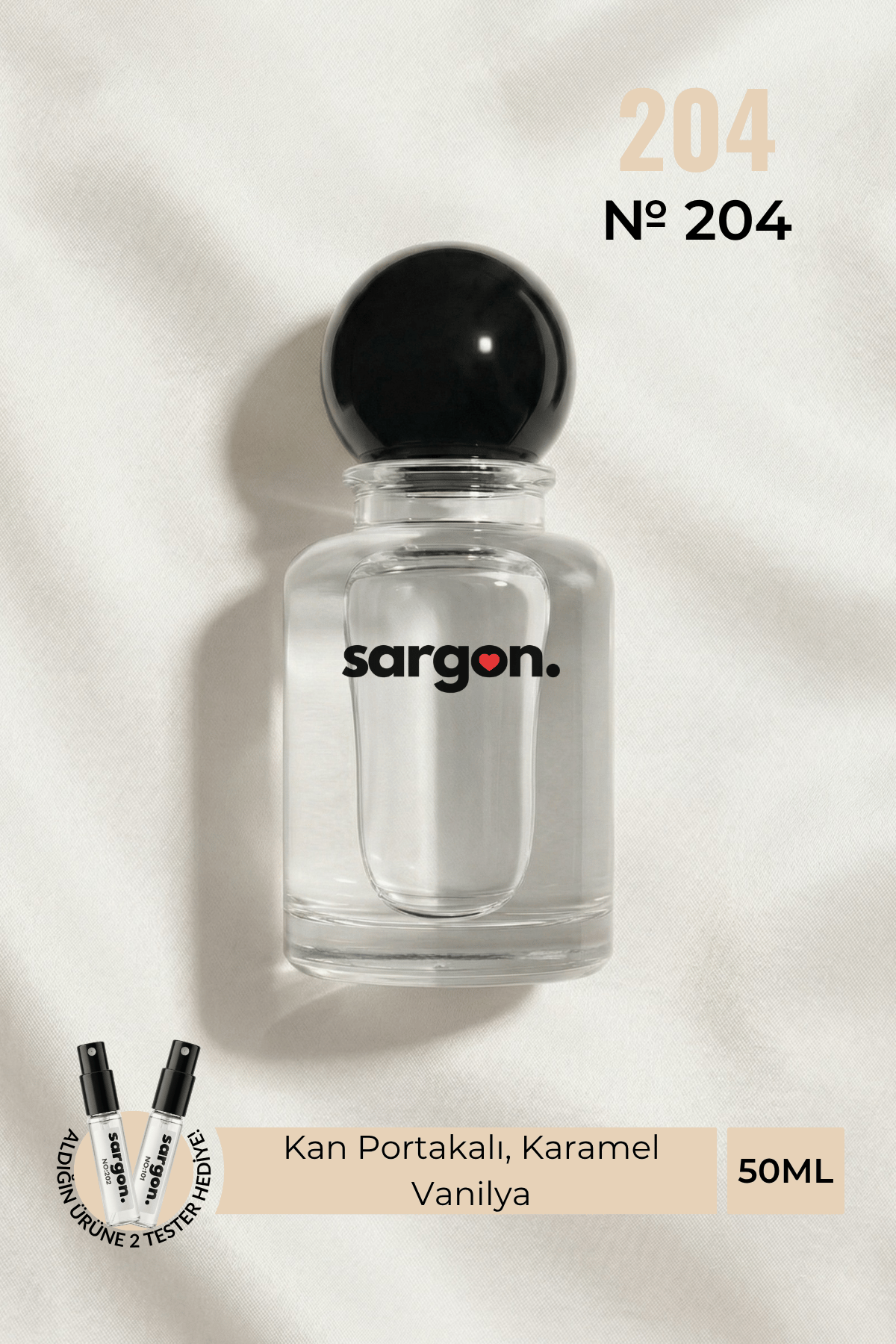 Sargon No:204 Kadın Parfüm 50 ml EDP | Tatlı & Gurme