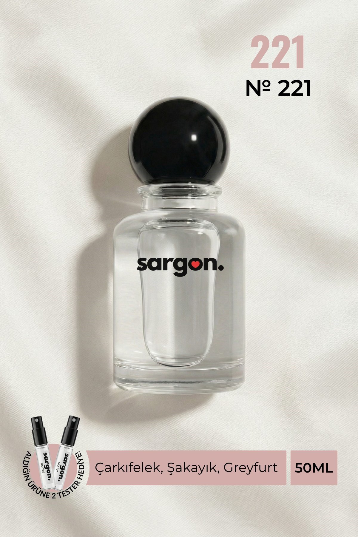 Sargon No:221 Kadın Parfüm 50 ml EDP | Meyveli & Çiçeksi
