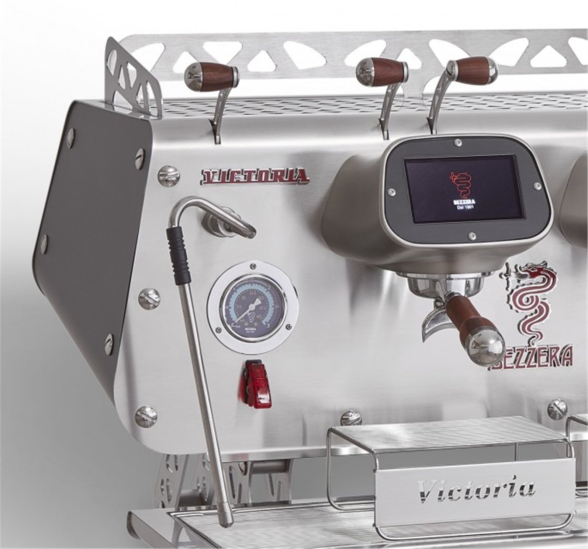 Bezzera Victoria Espresso Kahve Makinesi, Tall Cup, Tam Otomatik, 2 Gruplu, Siyah