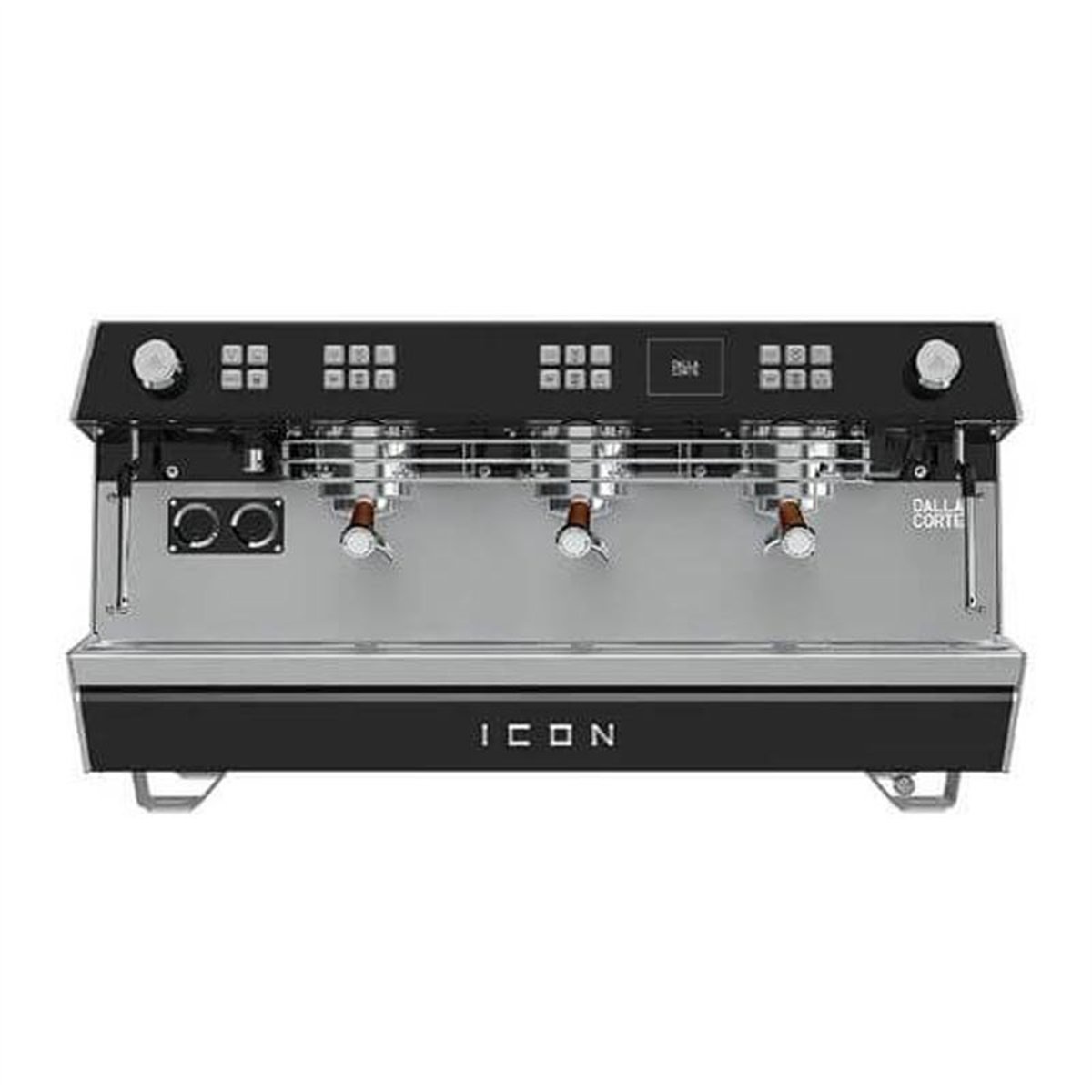 Dalla Corte Icon Espresso Kahve Makinesi, 3 Gruplu, Siyah-Ceviz