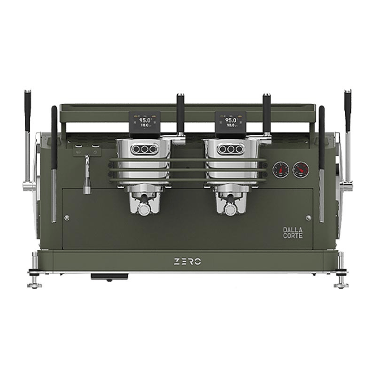 Dalla Corte Zero Barista Espresso Kahve Makinesi, 2 Gruplu, Zeytin Yeşili