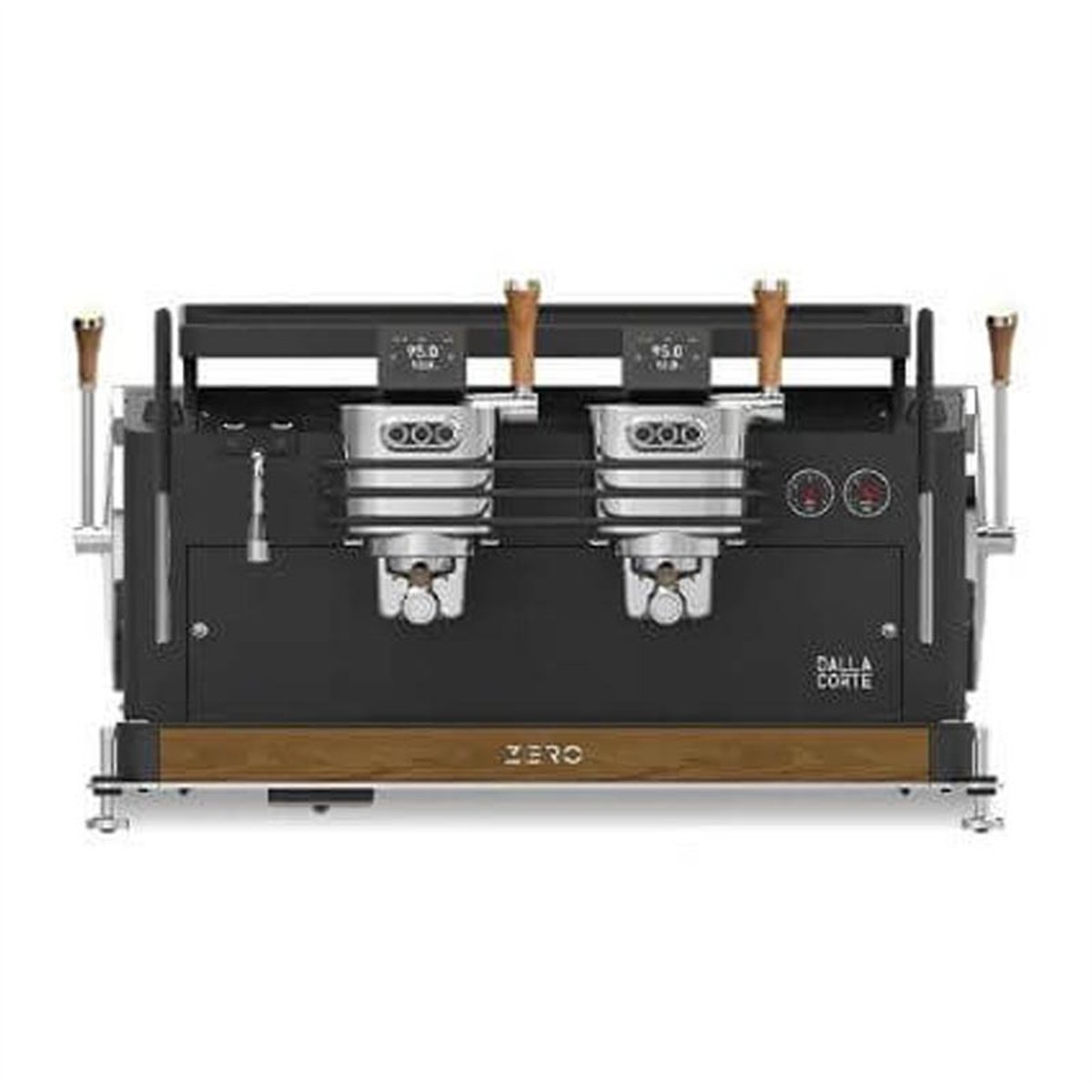 Dalla Corte Zero Barista Espresso Kahve Makinesi, 2 Gruplu, Siyah-Ceviz