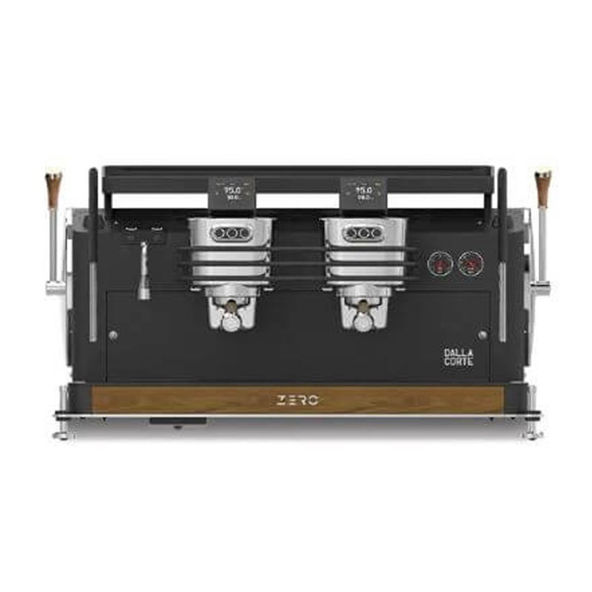 Dalla Corte Zero Classic Espresso Kahve Makinesi, 2 Gruplu, Siyah-Ceviz