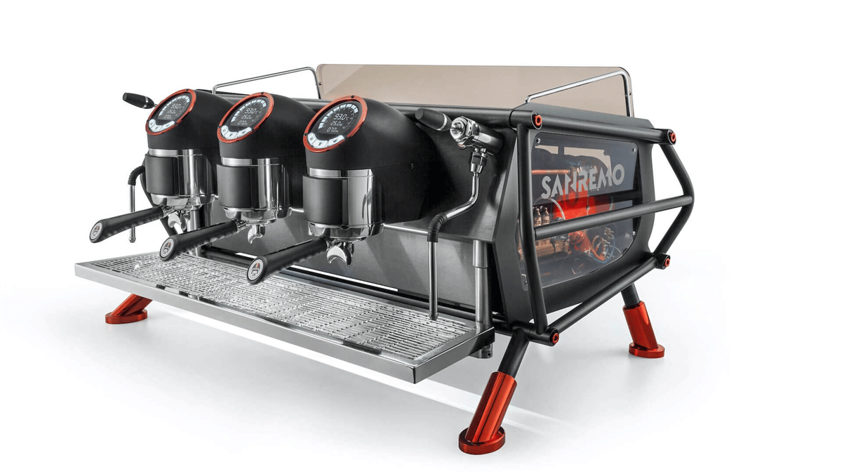 Sanremo Racer Naked Multiboiler Espresso Kahve Makinesi, 3 Gruplu