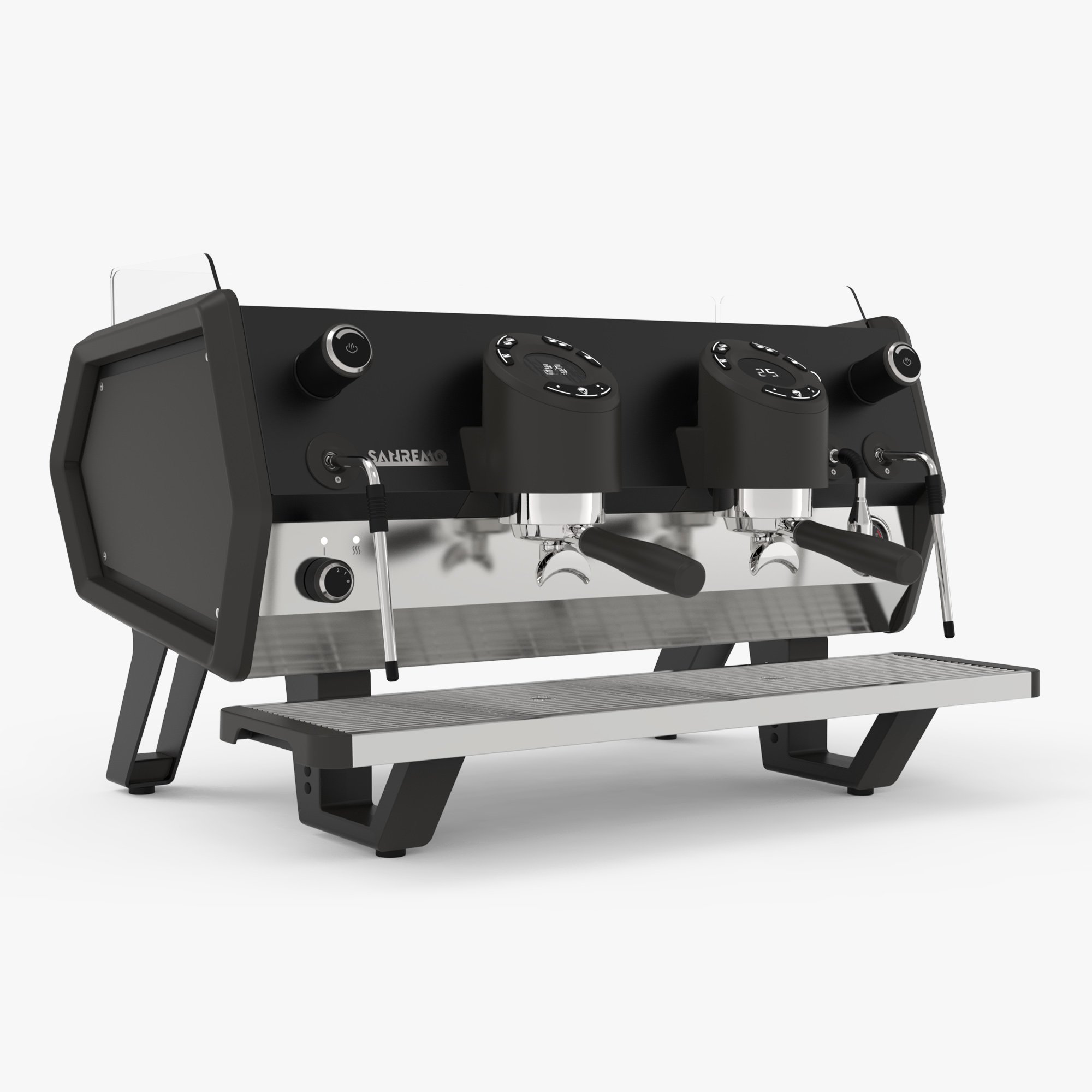 Sanremo D8 Tam Otomatik Espresso Kahve Makinesi, 2 Gruplu, Siyah