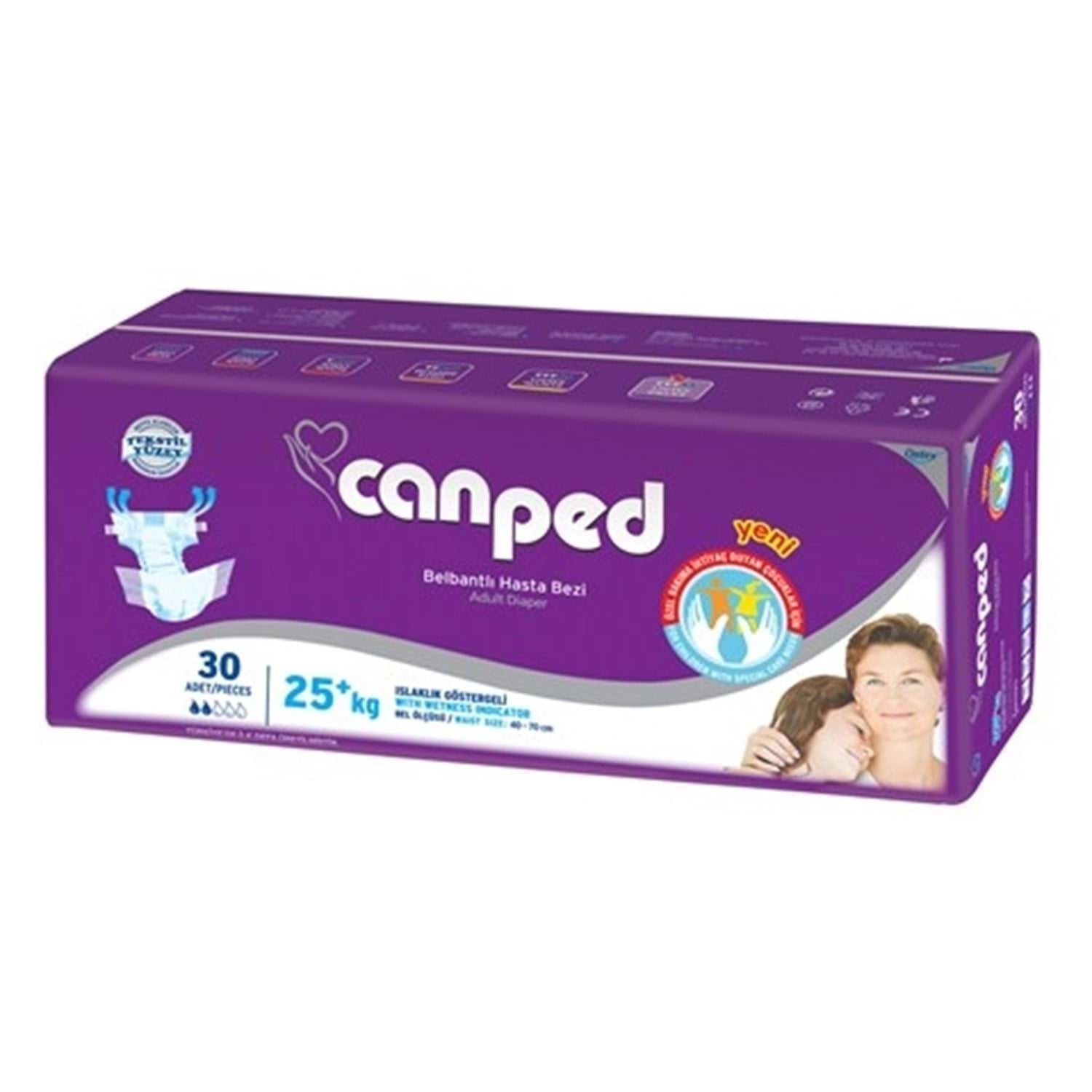 Canped Belbantlı Tekstil Hasta bezi Xs - Çocuk 30'lu