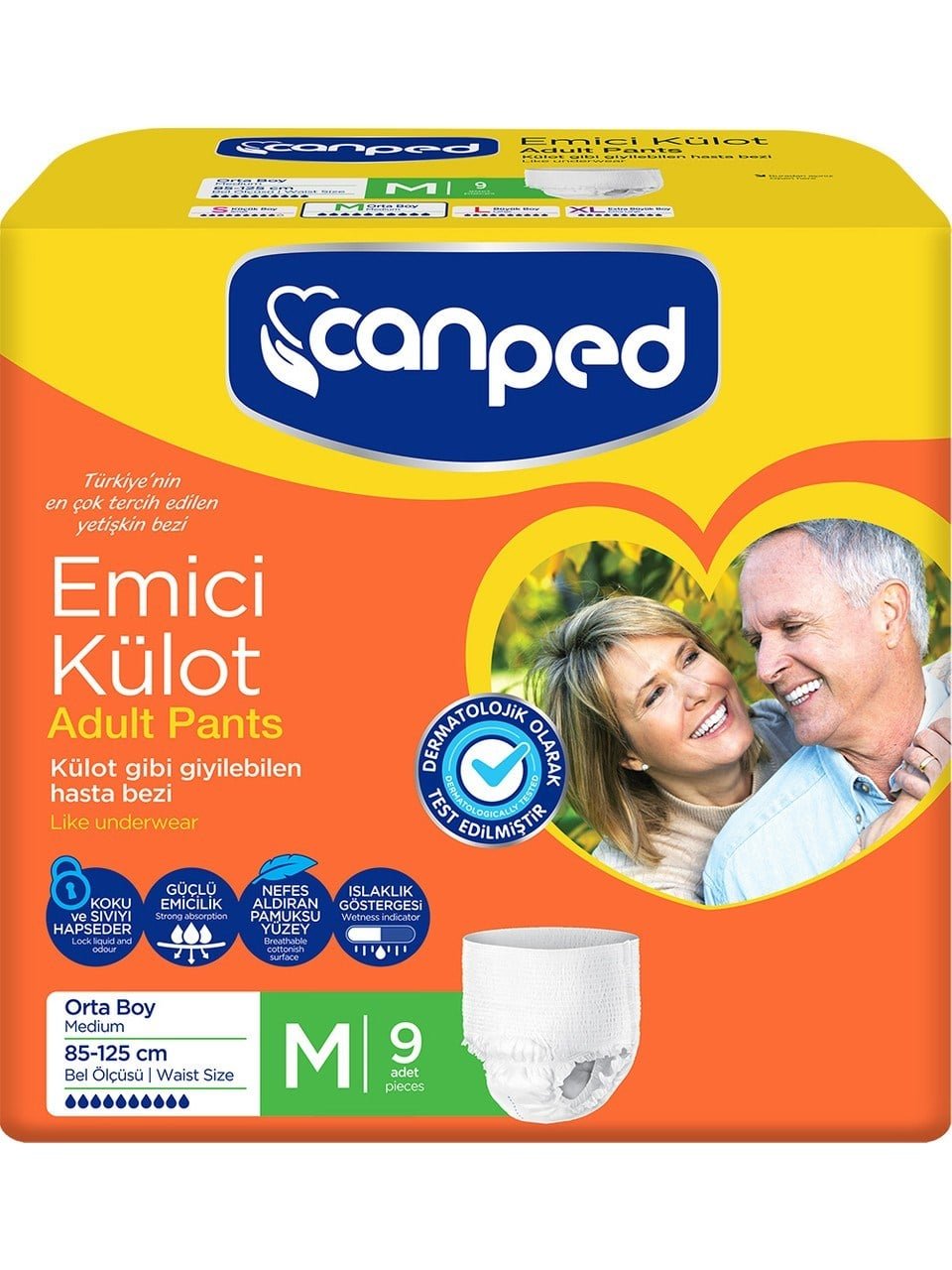 Canped Emici Külot 9'lu M