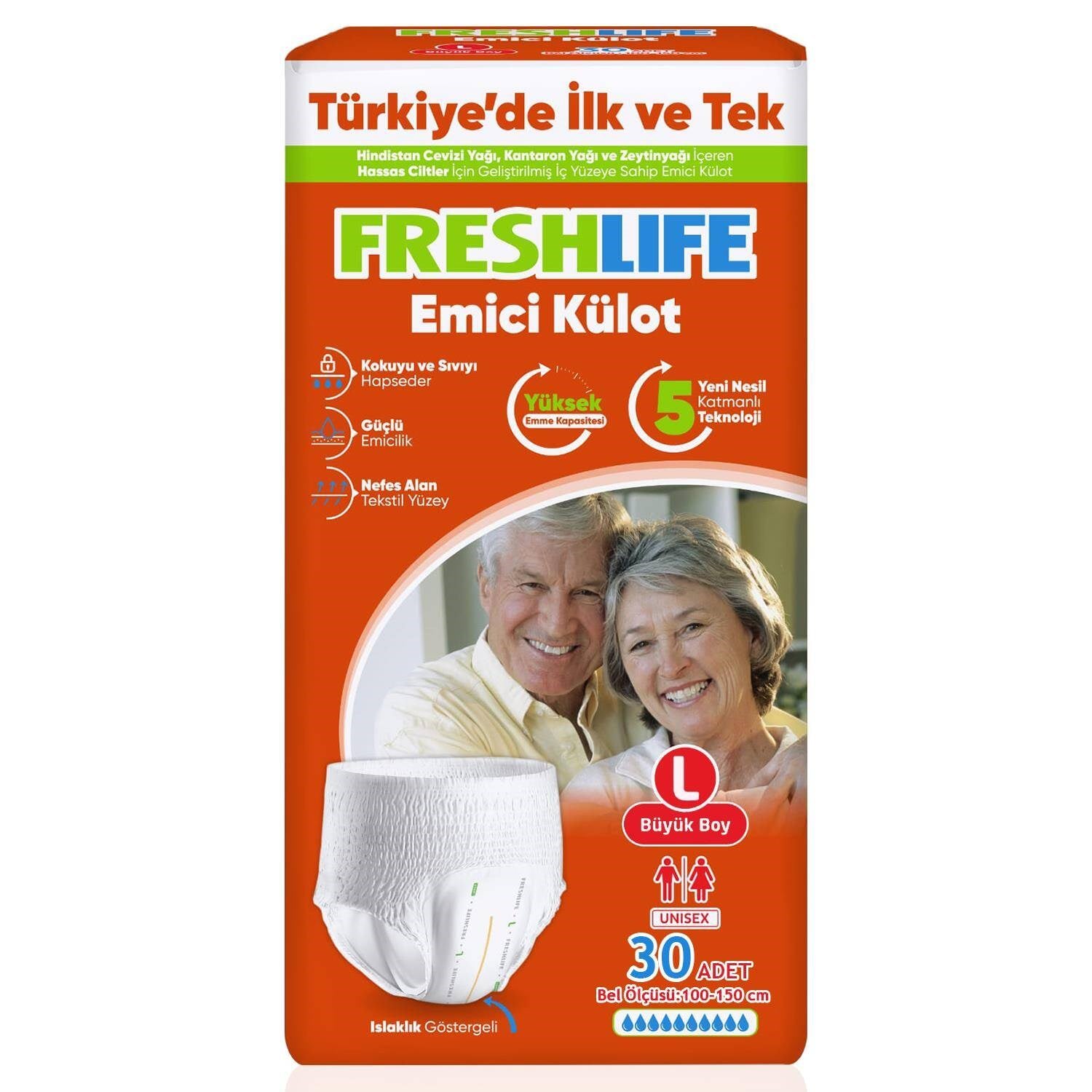 Freshlife Külot L Hasta Bezi 30'lu