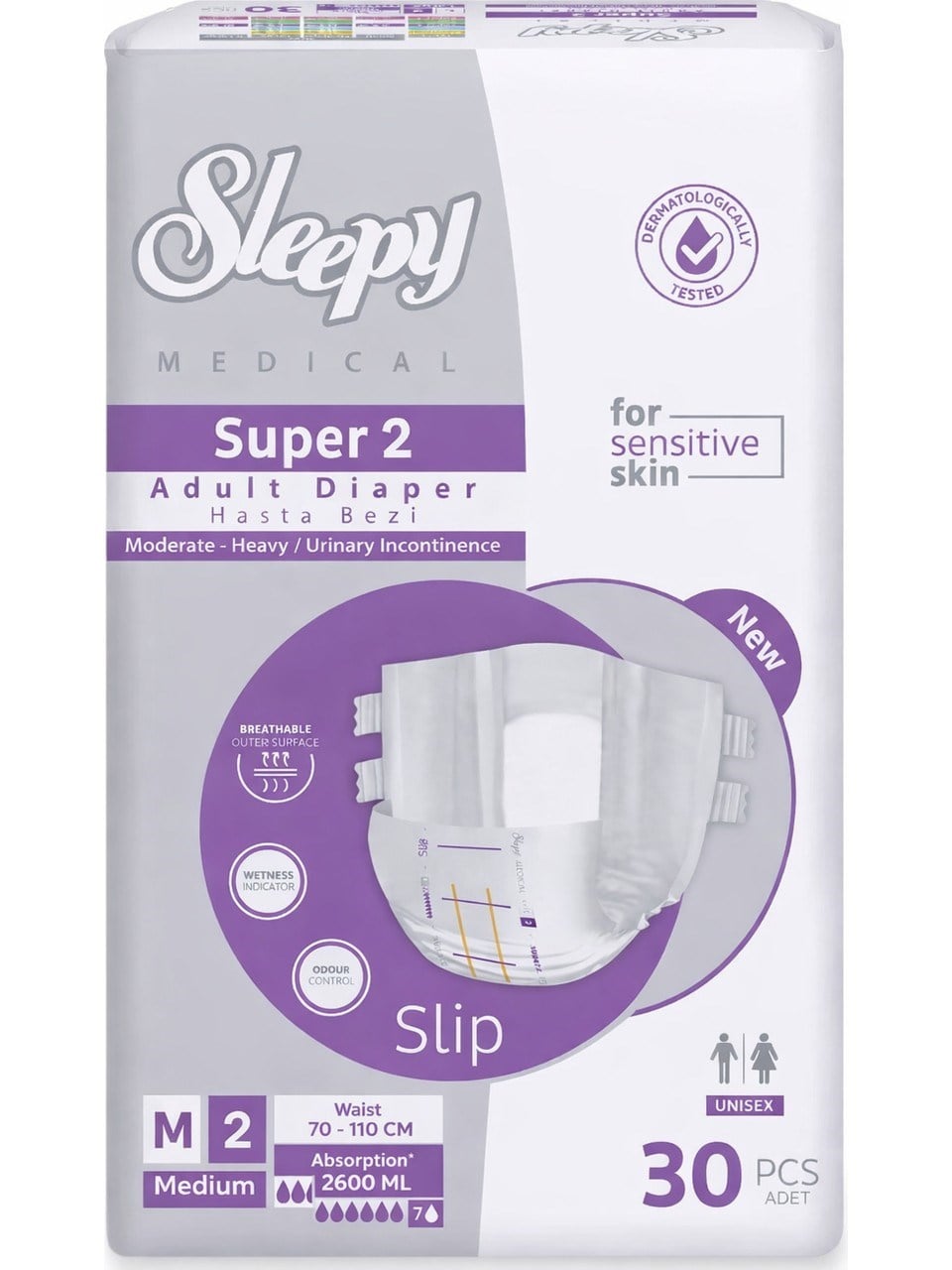 Sleepy Hasta Bezi Süper 2 Külot 30'lu M