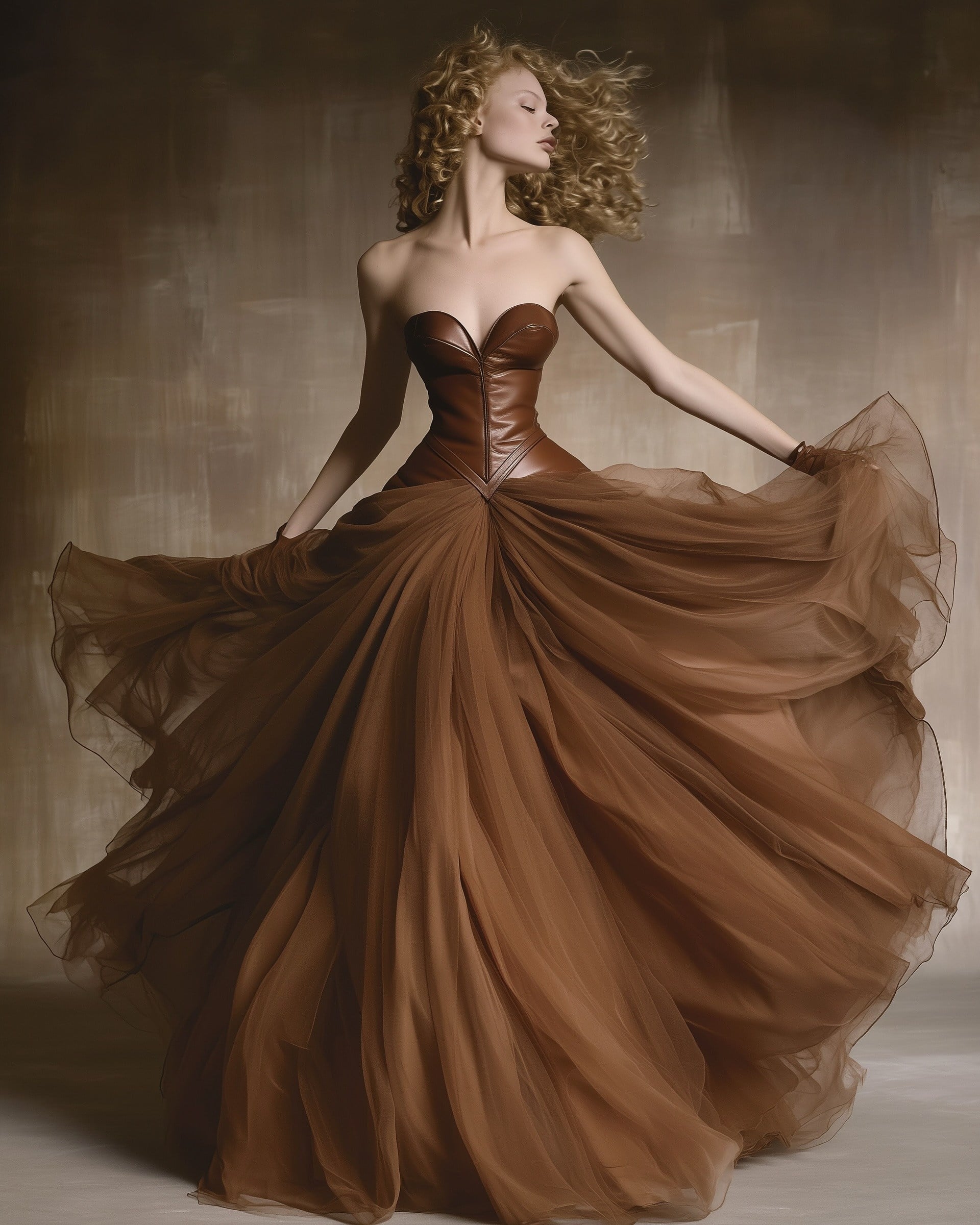 Raven Leather & Tulle