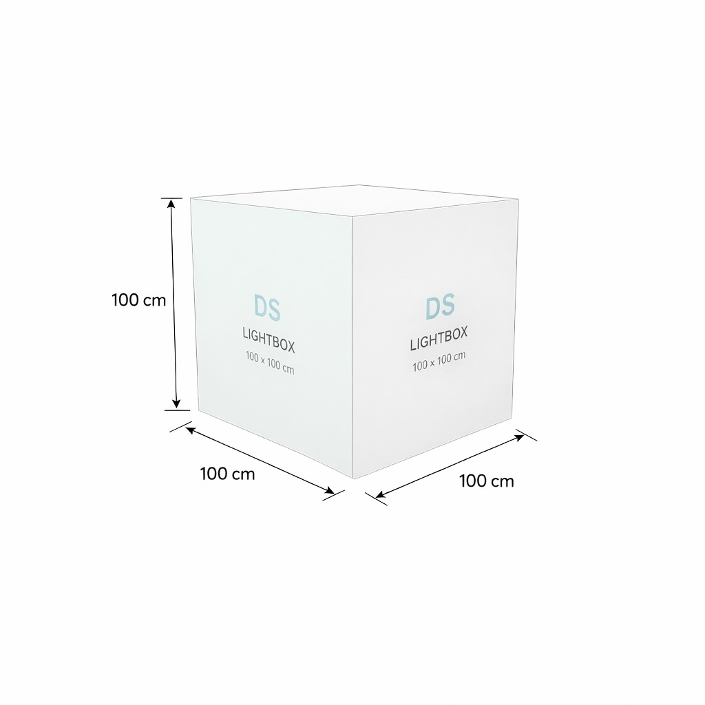 Küp Lightbox 100100×100 cm - Perspektif Görünüm