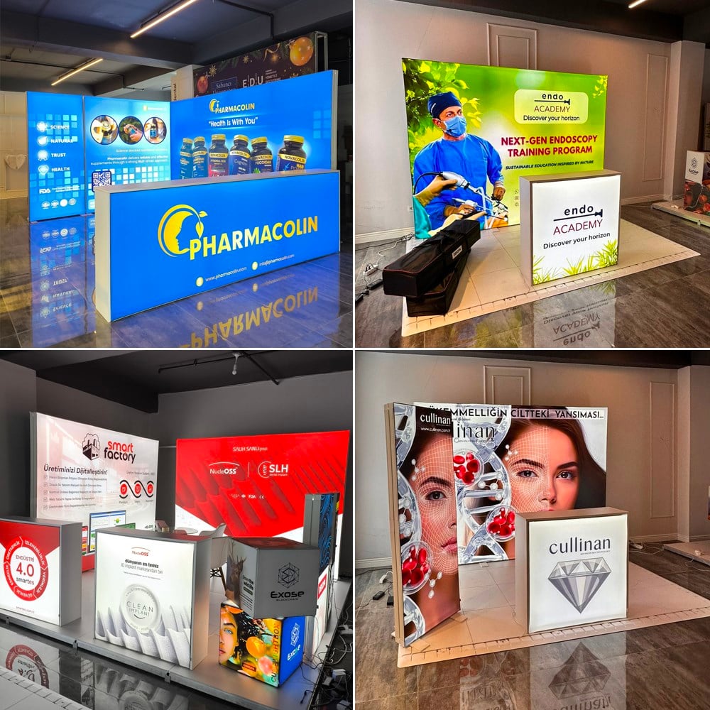 100×230 cm Modüler Lightbox – Kongre ve Fuar Standı