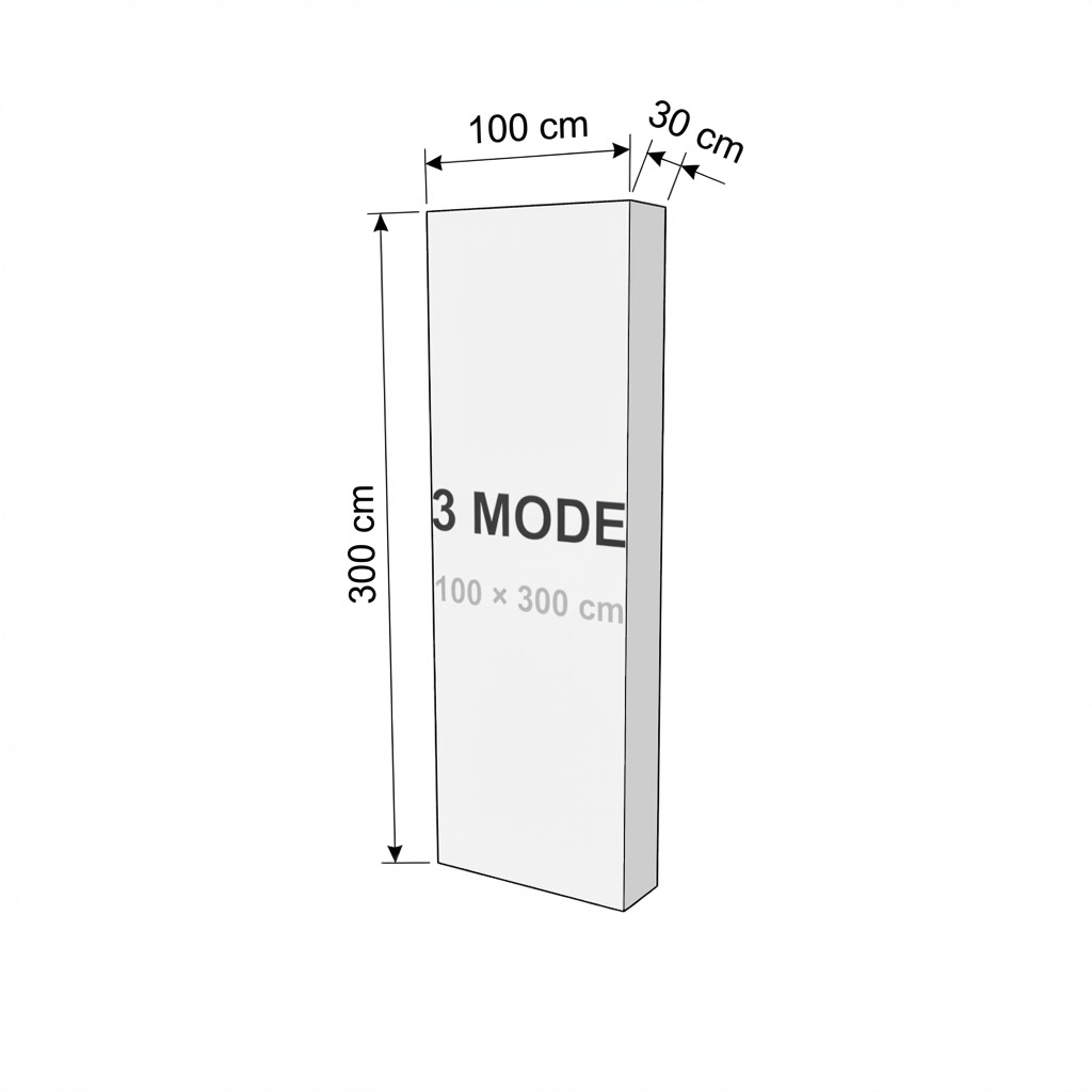 T3 Modüler Lightbox 100×300 cm - Yakın Plan Detay