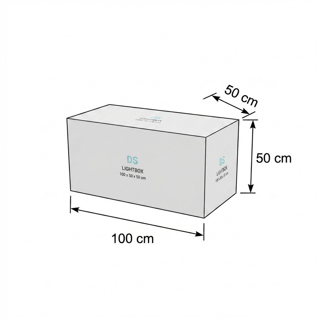 100×50×50 CM KÜP LIGHTBOX HANGING SIGN