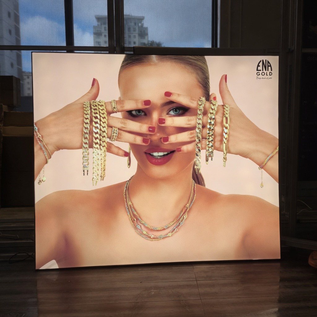 140x120 cm Duvar Tipi Lightbox Tabela - 5 cm kasa