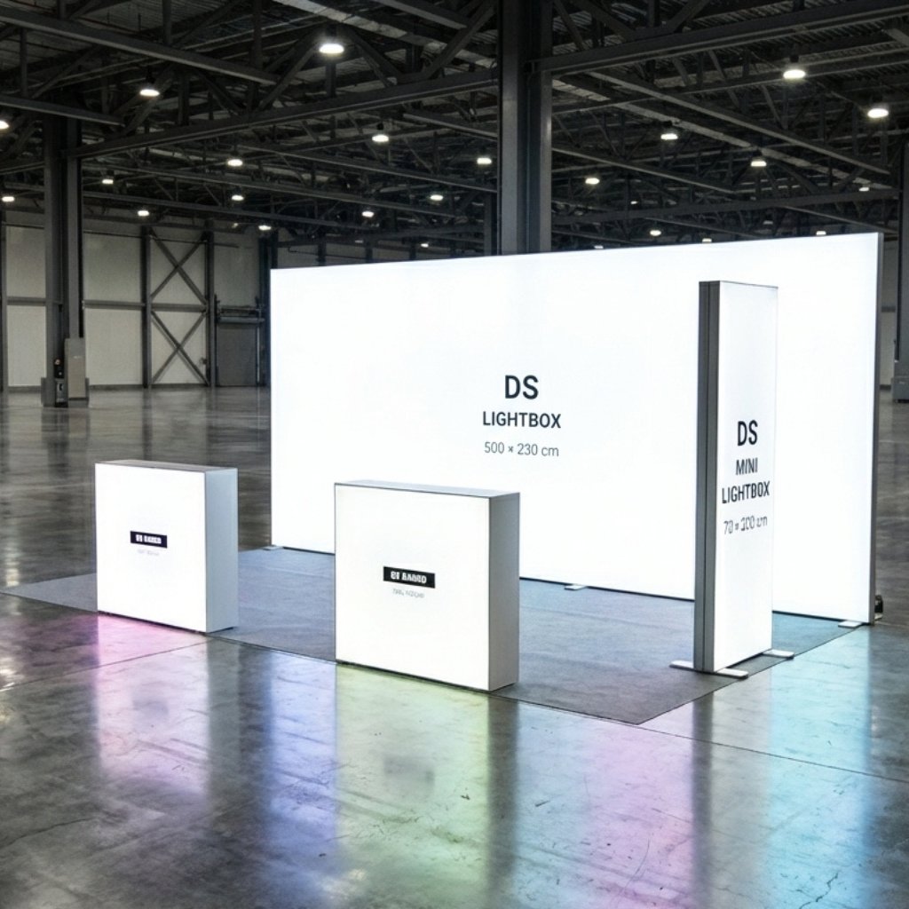 15 m² (500×300 cm)  DS Modüler Lightbox Etkinlik Standı  - set 17
