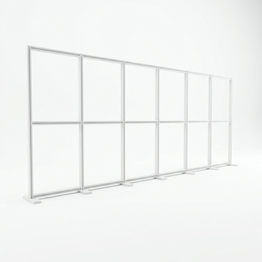 18 m² Modüler Lightbox Fuar Standı 600×300 cm - Yakın Plan Detay