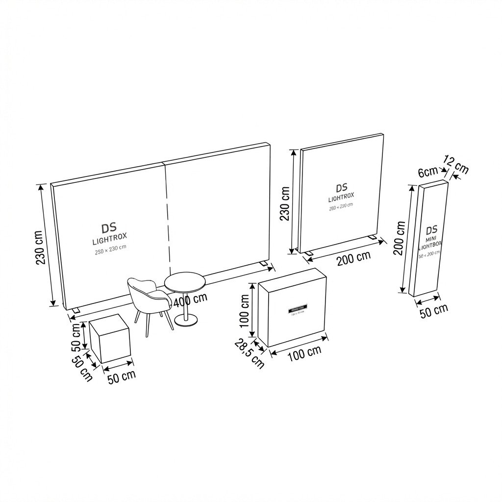 2 Birim (12 m²) Kongre ve Fuar Standı set 1