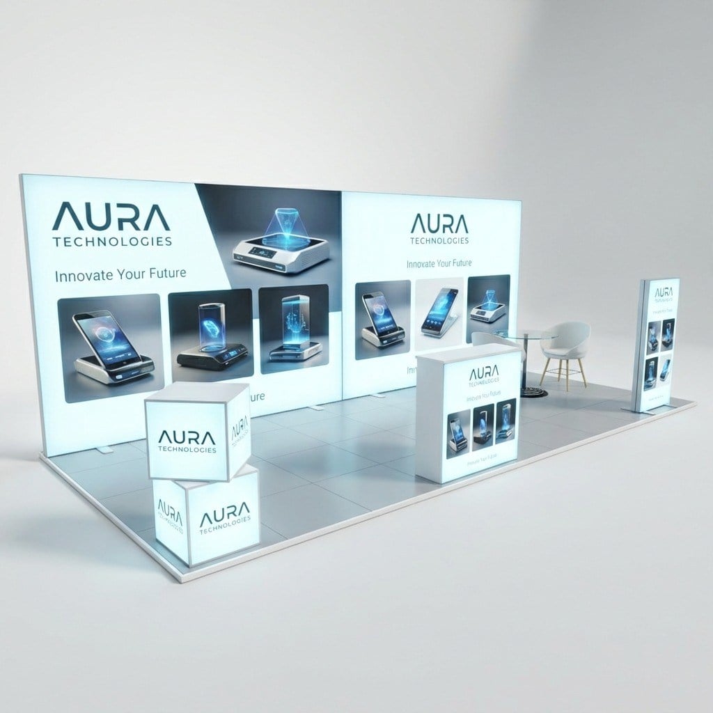 21 m² T3 Modüler Stand - set 10