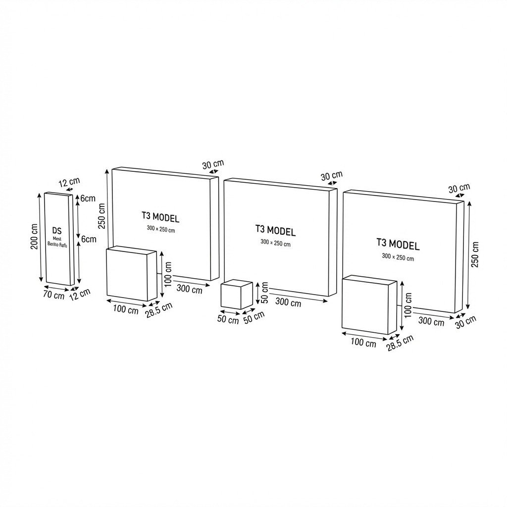 3 Birim (18 m²) Kongre ve Fuar Standı set 2