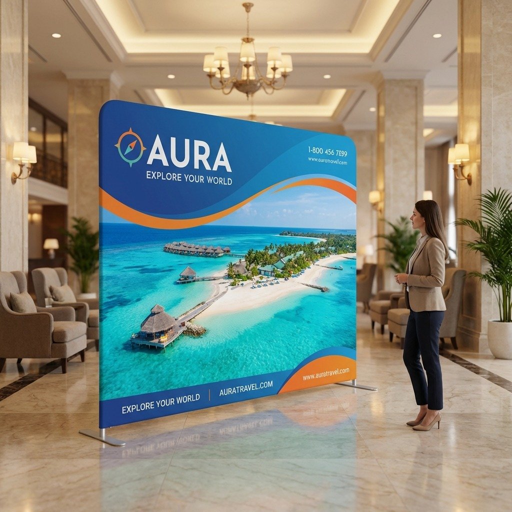 300×230 cm Kumaş Backdrop – Etkinlik ve Fuar Standı