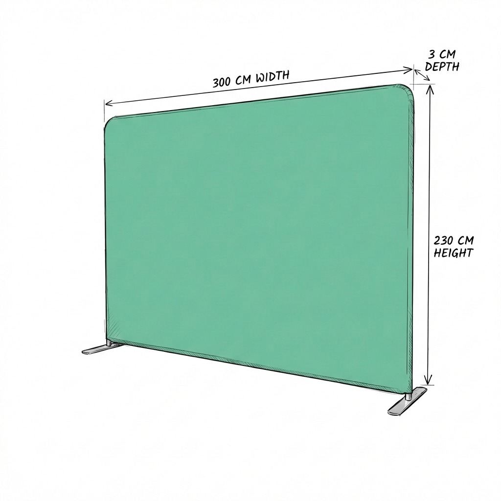 300×230 cm Kumaş Backdrop – Etkinlik ve Fuar Standı