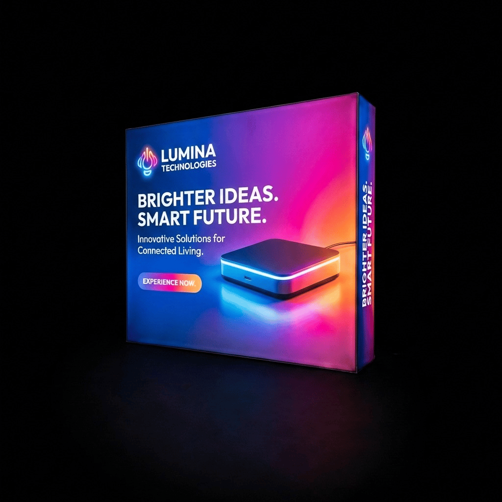 T3 Modüler Lightbox 300×250 cm - Perspektif Görünüm